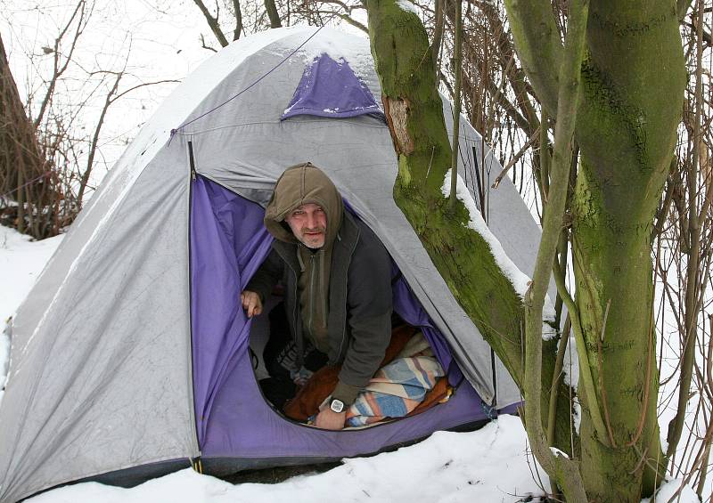 Bezdomovci v Moravskoslezském kraji, ilustrační foto.