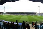 Stadion v Městských sadech před derby.