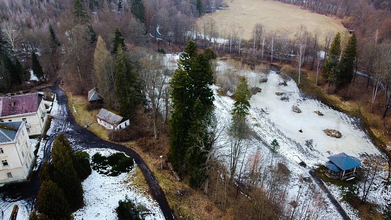 Jánské Koupele nejen pohledem z dronu.