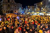 Vánoční trhy v Opavě, prosinec 2023.