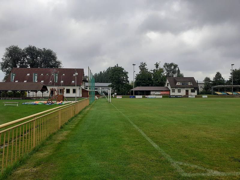 Sportovní areál v Háji ve Slezsku.