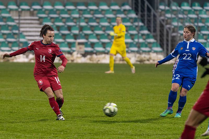 Fotbalová reprezentace žen, ČR vs. Moldavsko. Kvalifikace na Evropský šampionát 2021. Výsledek 7:0. (1.12.2020)