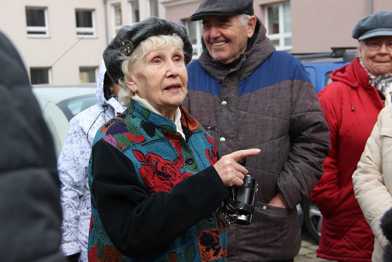 Občané Hlučína protestovali proti kácení stromů ve vnitrobloku mezi ulicemi Tyršova, Komenského a Zahradní.