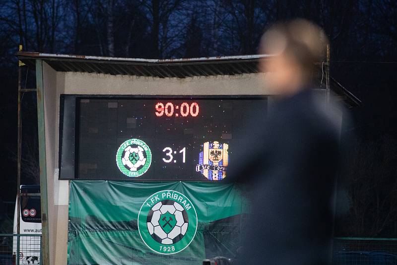 Zápas FORTUNA:LIGY mezi 1. FK Příbram a SFC Opava 5. dubna 2019.