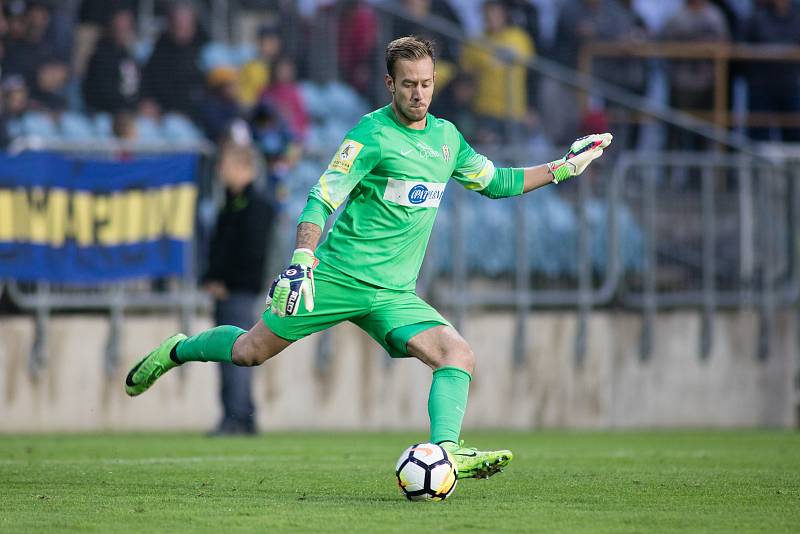 Zápas 5. kola Fortuna národní ligy SFC Opava - FC MAS Táborsko 22. srpna 2017 v Opavě.