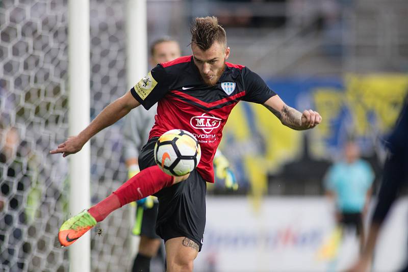 Zápas 5. kola Fortuna národní ligy SFC Opava - FC MAS Táborsko 22. srpna 2017 v Opavě.