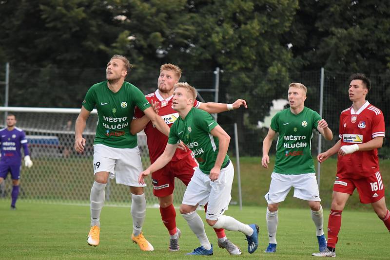 Fotbalisté Hučína porazili Velké Meziříčí. Foto. Štěpánka Czyžová