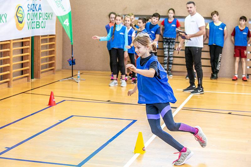 Olympijský trénink s Šárkou Kašpárkovou a Petrem Korbelem na ZŠ Háj ve Slezsku.