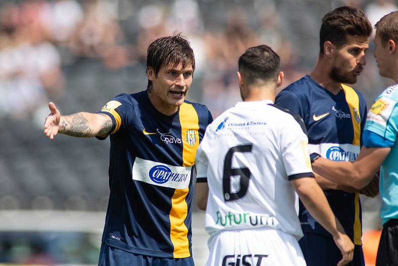 Zápas 29. kola Fortuna národní ligy (FNL) mezi FK Hradec Králové a SFC Opava na stadionu v Hradci Králové 20. května 2018. Jaroslav Svozil - o.