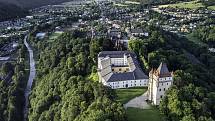 Letecký pohled na Hradec nad Moravicí. Foto: se souhlasem města Hradec nad Moravicí.