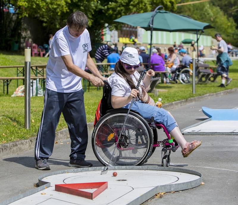 Sportovní hry tělesně postižených v Hrabyni.