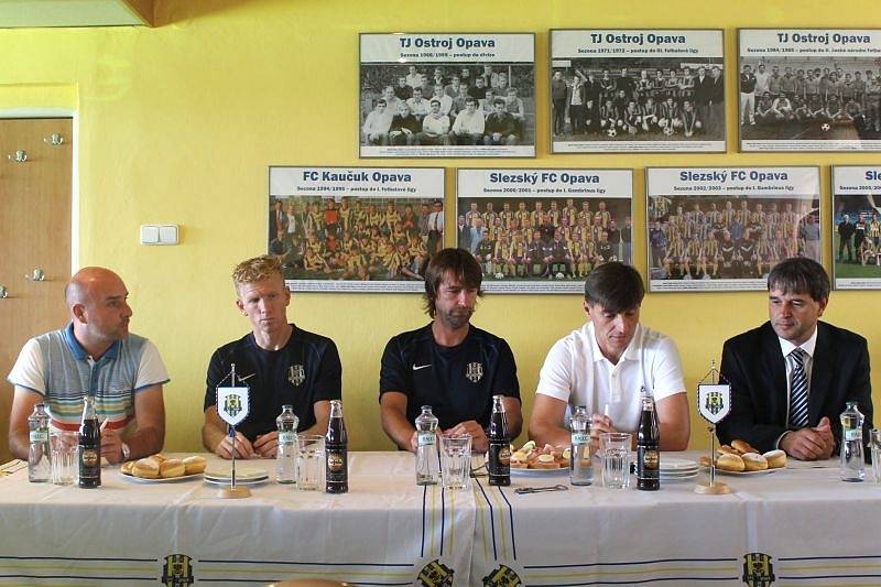 Středeční tisková konference před zahájením podzimní části Fotbalové Národní ligy.