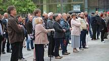 Demonstrace za nezávislou justici a proti vládě v Opavě, 28. května 2019.