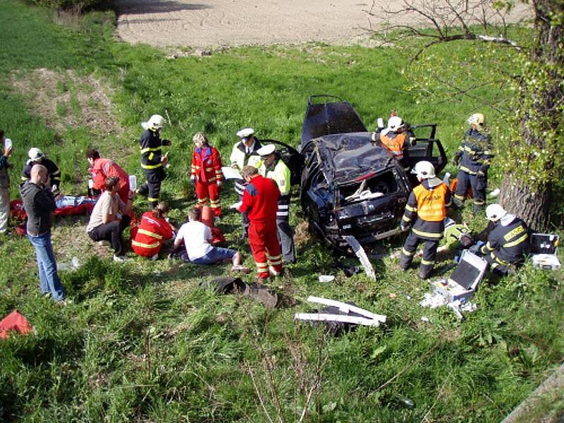 Dopravní nehoda u Hořejších Kunčic