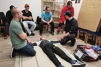 Školení dobrovolných hasičů.