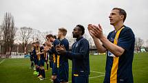 Pardubice - Zápas Fortuna národní ligy FK Pardubice - SFC Opava 8. dubna 2018. Zdeněk Pospěch - o.