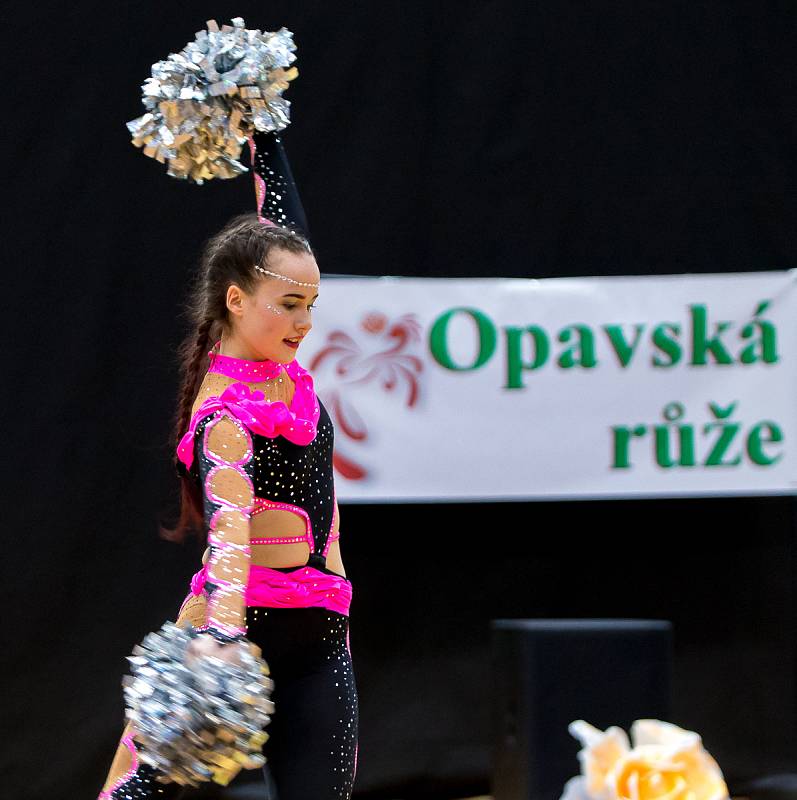 Mezinárodní soutěž mažoretek Opavská růže 2018 v opavské víceúčelové hale.
