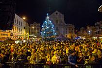Rozsvícení vánočního stromu v Opavě v roce 2022.