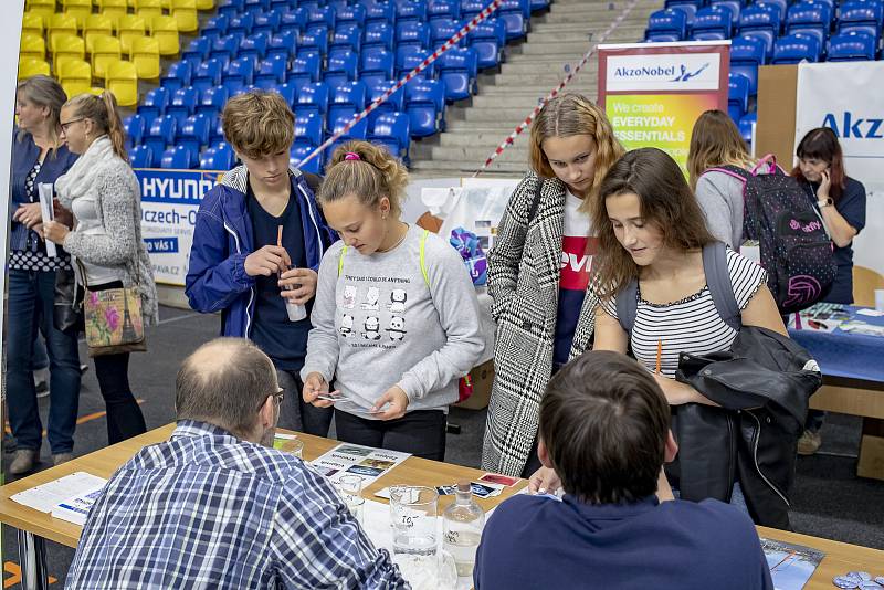 Veletrh povolání v opavské víceúčelové hale.