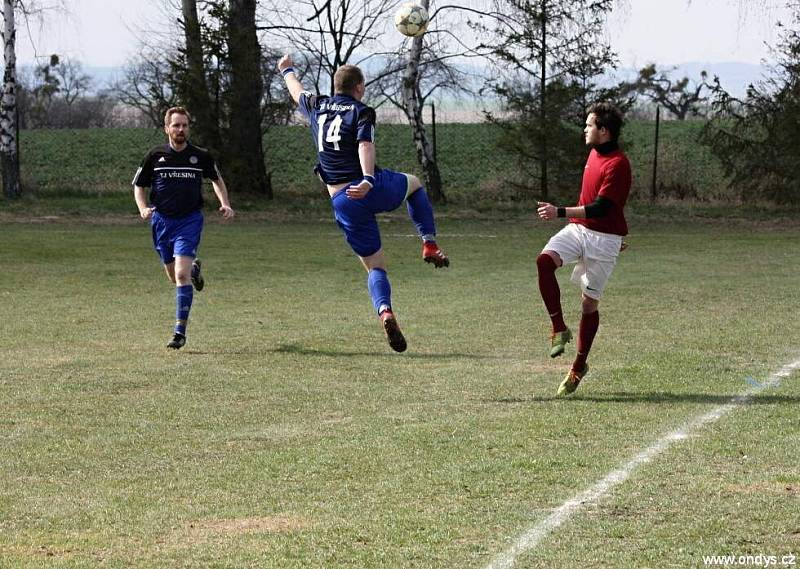 Březová - Vřesina 1:1, sobota 28. dubna 2018