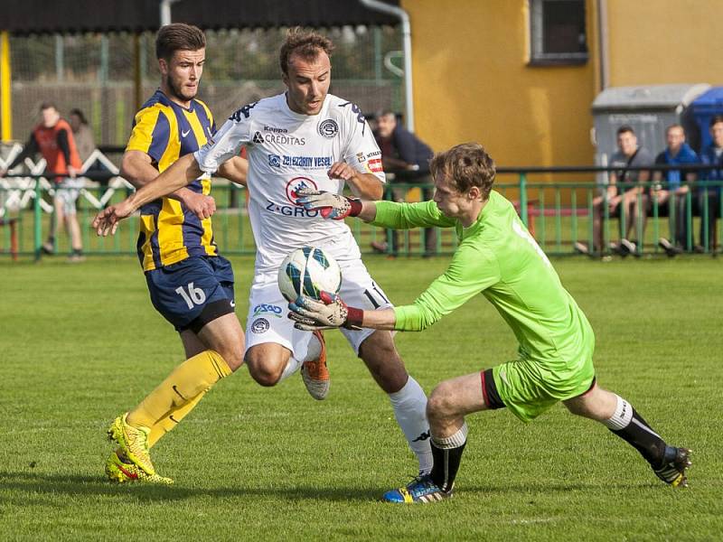 Slezský FC Opava B – 1. FC Slovácko B 1:2 (penaltový zákrok domácího golmana)