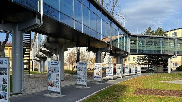  Výstava v areálu Slezské nemocnice.