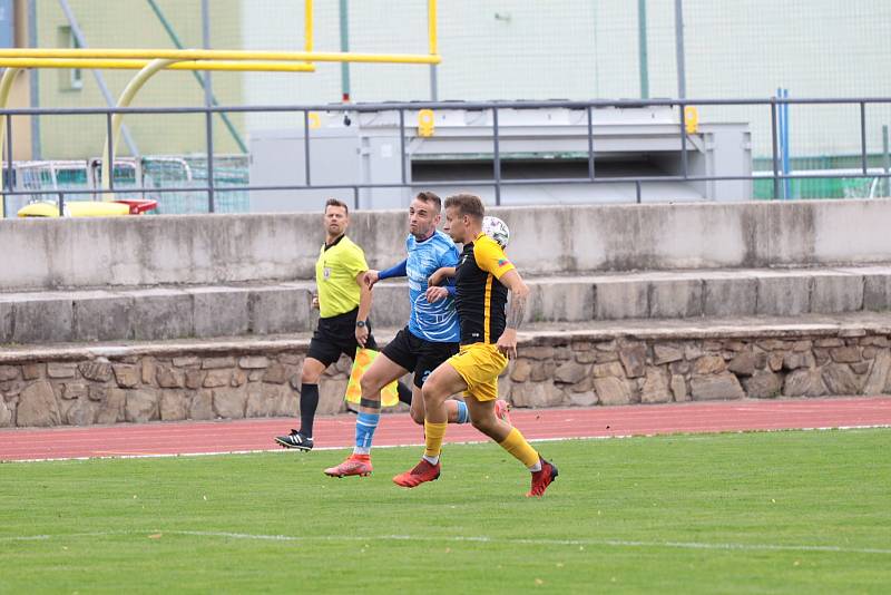 Fotbalisté 1. Znojmo prohráli v 9. kole MSFL na domácím hřišti s Hlučínem 1:5.