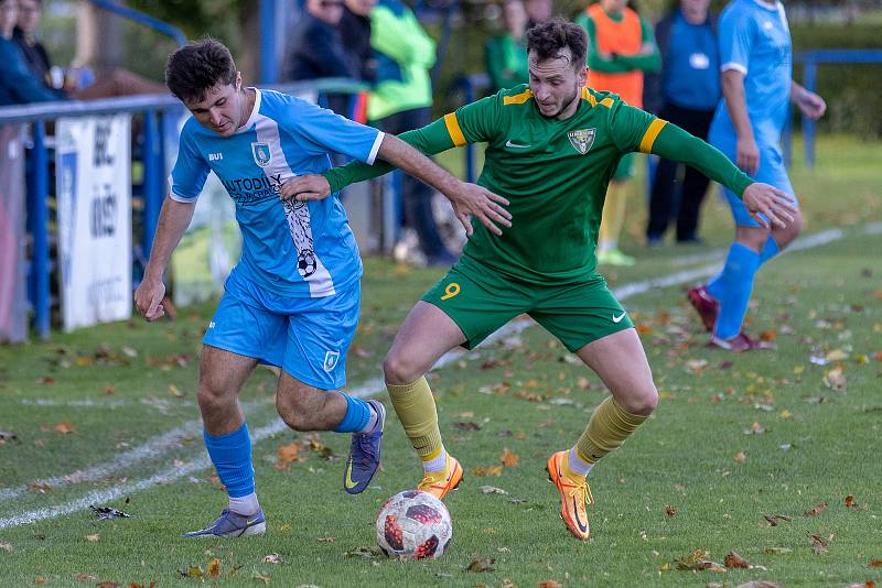 Zápas 10. kola krajského přeboru Oldřišov - Dolní Datyně 0:1.