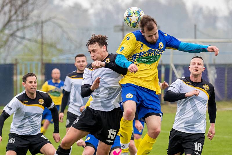 Zápas 19. kola fotbalové I.A třídy, skupiny A, Mokré Lazce - Kravaře 0:2.