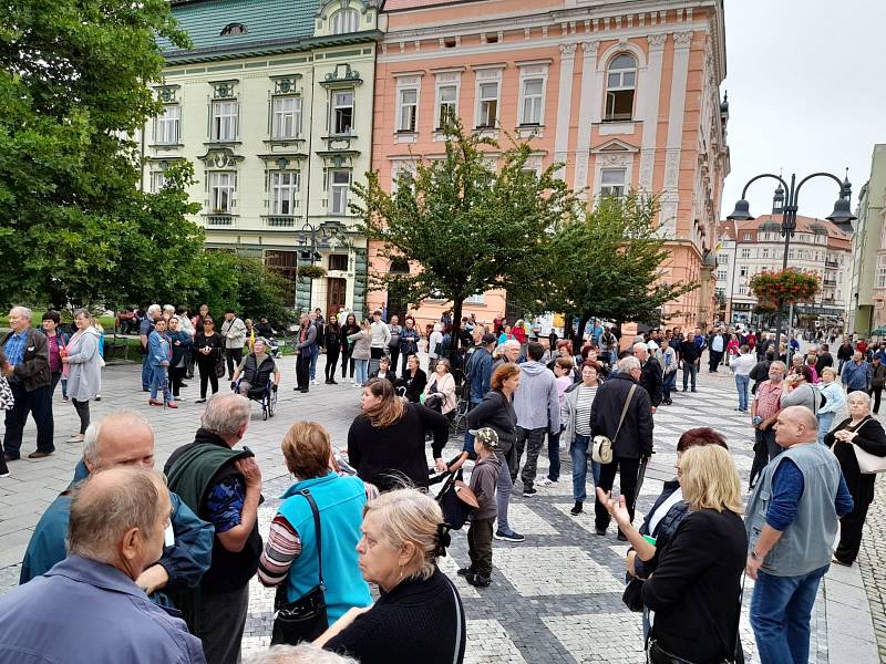 Mítink Andreje Babiše v Krnově, úterý 23. srpna 2022.