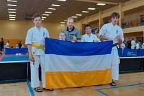 Krnovská vlajka opakovaně stoupala vzhůru během turnaje Ligy Kumite Shinkyokushinkai Karate. Bylo to díky výkonům mladých ukrajinských sportovců. Saša Vorobiov vyhrál a Dima Vorobiov byl třetí.