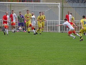 Zápas 15. kola I.B třídy, skupiny A, Kofola Krnov B - Slavia Malé Hoštice 5:2.