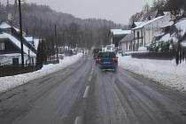 Na Bruntálsku zatím víc pršelo než sněžilo, ale o víkendu by mělo sněžení přibývat. 3. února 2023