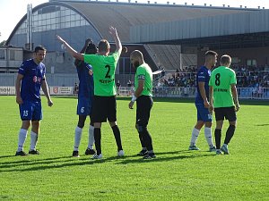 Zápas 6. kola divize F Krnov - Bohumín 0:0. 