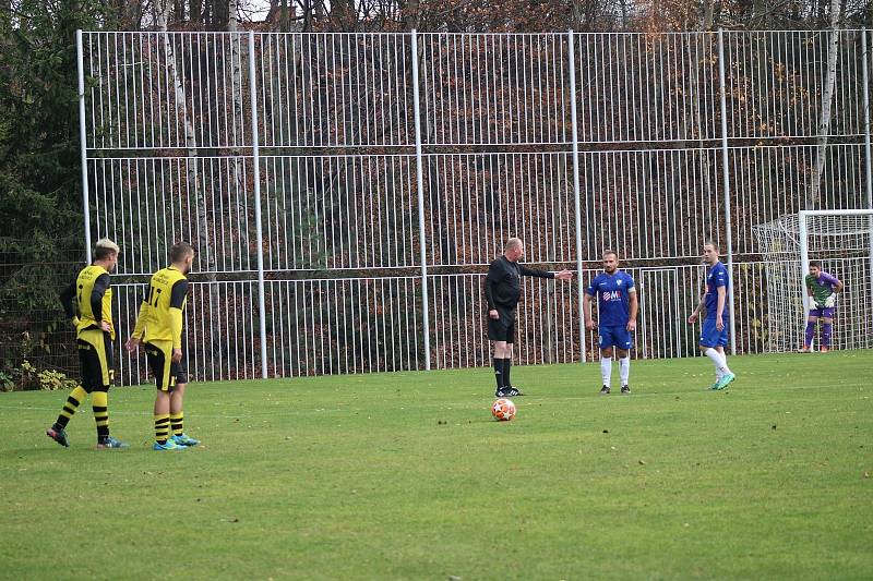 Fotbalisté Krnova zvítězili v Jakubčovicích 3:0.