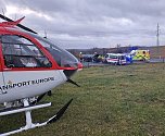 U tragické nehody poblíž Milotic nad Opavou zasahoval i záchranářský vrtulník. 20. listopadu 2023
