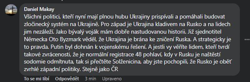 Bruntálský zastupitel Daniel Makay a jeho další příspěvky.