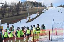 Lyžařské středisko Annaberg v Andělské Hoře v Jeseníkách 12. ledna 2023.