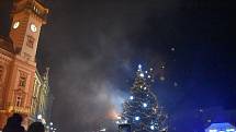 Rozsvícení vánočního stromu v Krnově, listopad 2022.