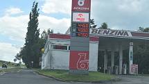 Benzínové pumpy v Bruntálu 9.8.2022.