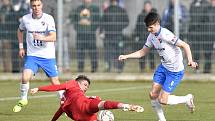 Utkání 3. kola českého fotbalového poháru MOL Cupu: FC Baník Ostrava - FK Fotbal Třinec, 23. února 2021 v Ostravě. (vpravo) David Buchta z Ostravy.