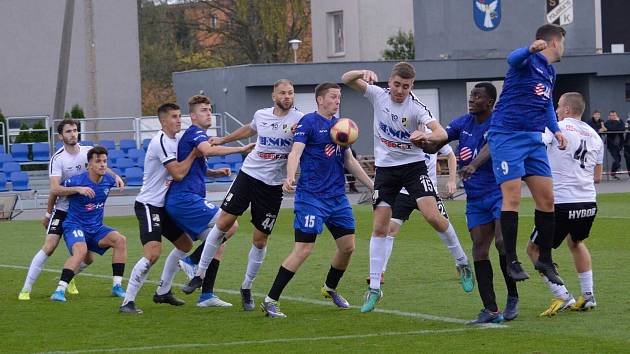 Zápas 11. kola divize F Polanka - Krnov 1:1.