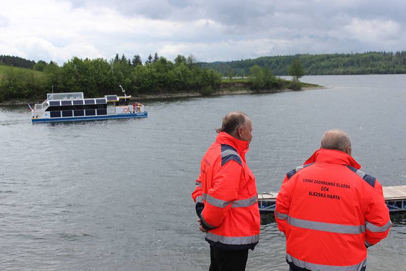 Představení výletní lodě Harta pro 45 pasažérů, 20. května 2019 v Leskovci nad Moravicí.