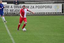 Zápas 21. kola fotbalového krajského přeboru Krnov - Slavia Orlová 1:3.