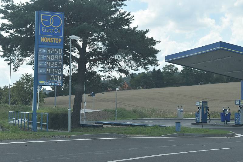 Benzínové pumpy v Krnově 9.8.202