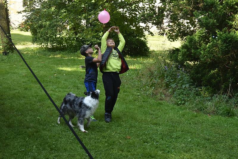 Zámecký park, Město Albrechtice 21. července: Kateřina Hrabalová o prázdninách nabízí dětem  zábavné pokusy a zážitky ze světa chemie a fyziky.