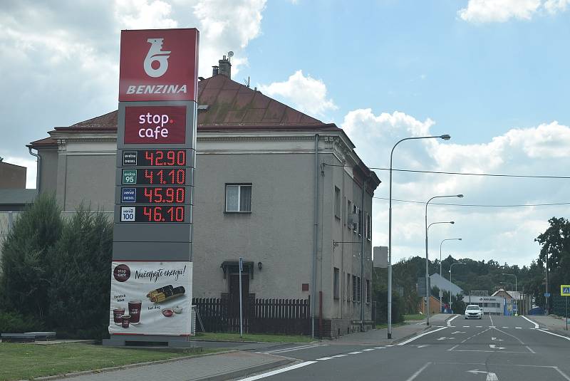 Benzínové pumpy v Krnově 9.8.202