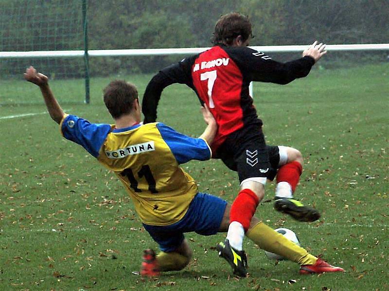 Fotbalisté FK Krnov uhráli s Frýdlantem nad Ostravicí remízu 1:1.