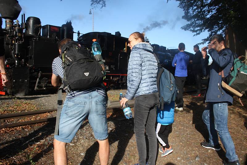 Oslavy výročí 120 let osoblažské úzkokolejky v Třemešné.