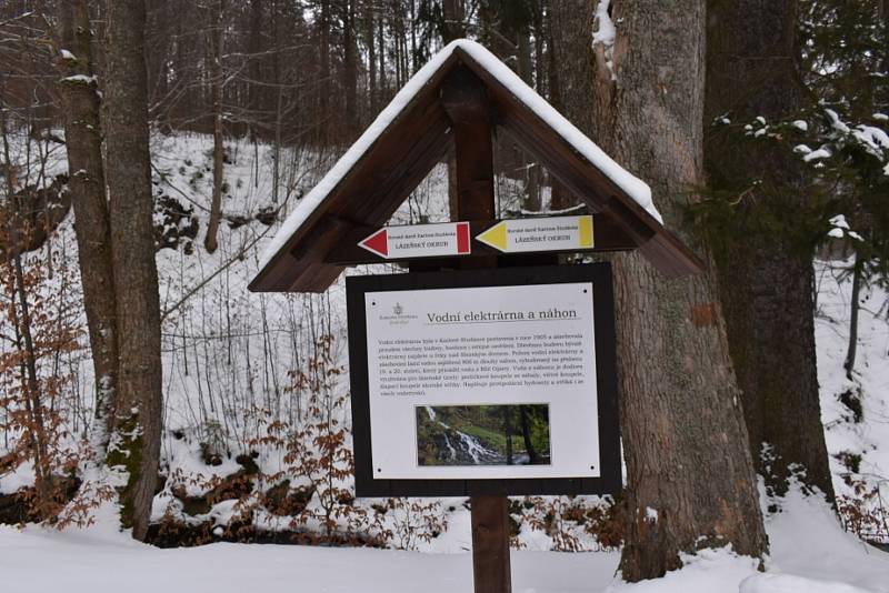 Lázeňská obec Karlova Studánka má v zimě úžasnou atmosféru.